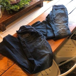 2euc old navy maternity jeans 1 skinny 1 bootcut
